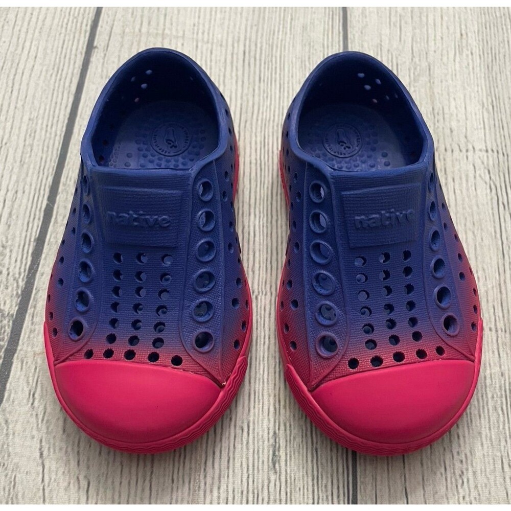 Purple & Pink Native Natives Jefferson Baby Girl Toddler Shoes, Size 4